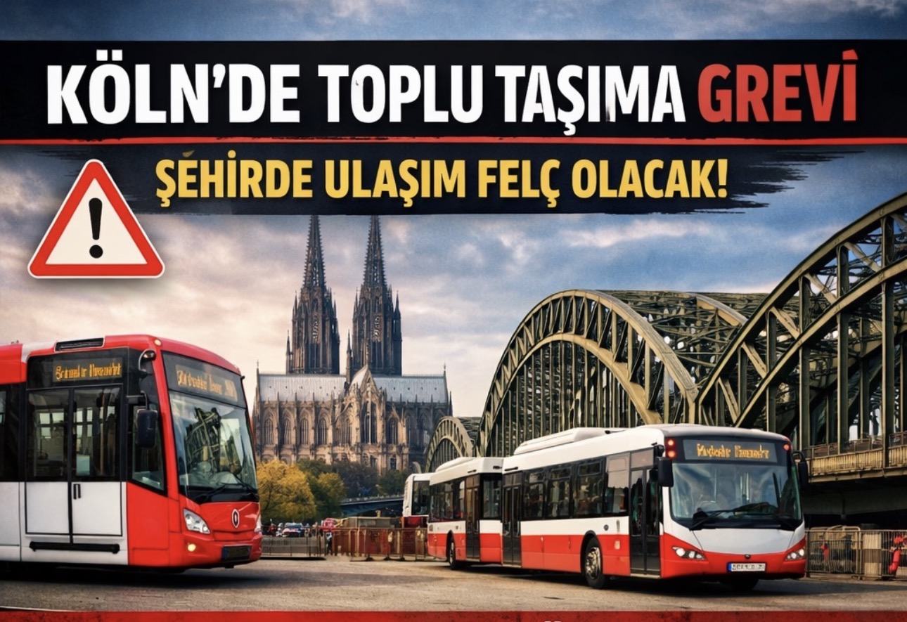 NRW’de Toplu Taşıma Grevleri Hafta Sonu da Sürüyor